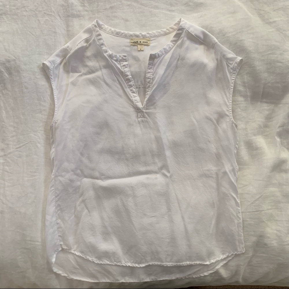Anthropologie Cloth and Stone White Blouse